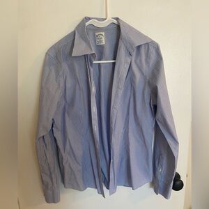 Brooks Brothers Women’s Blue Striped Button Down Size 8